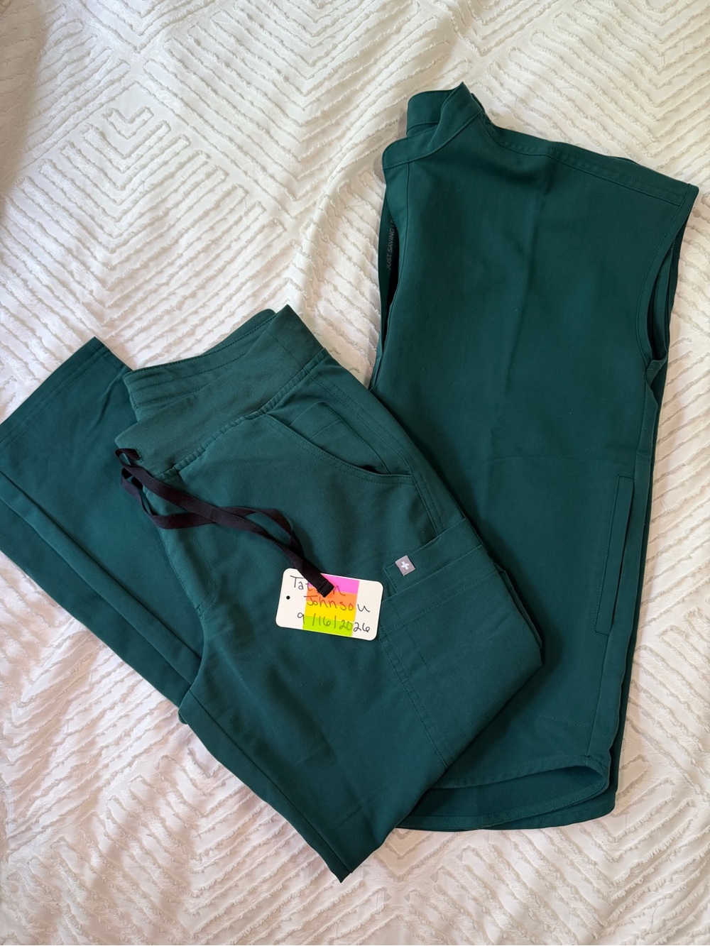 Figs Set Deep Forest Green